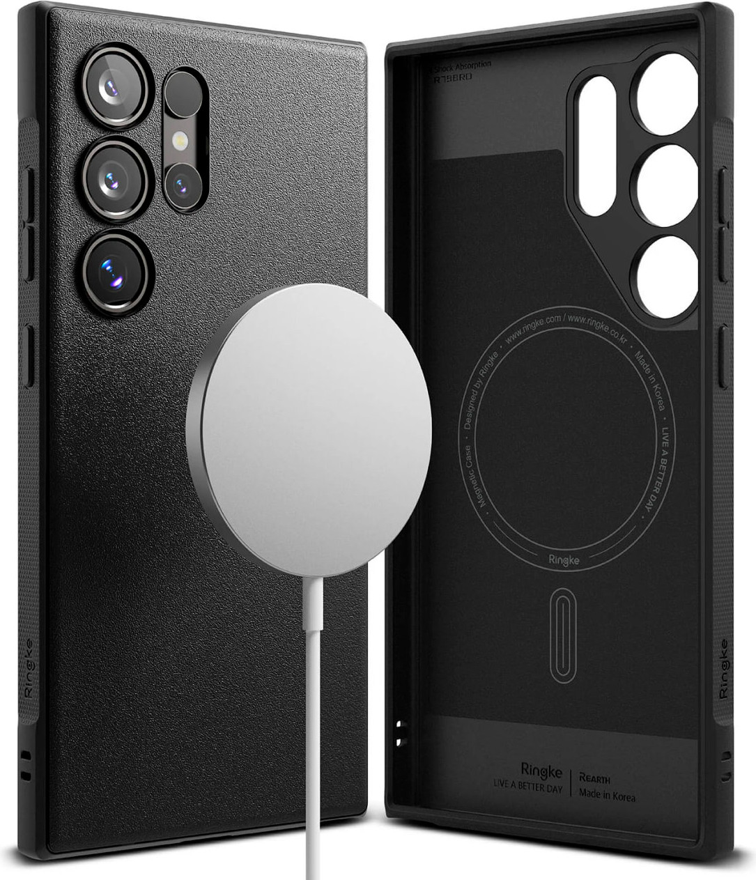 Чехол-накладка Ringke Onyx Magnetic Для Galaxy S24 Ultra (черный) — фото 1