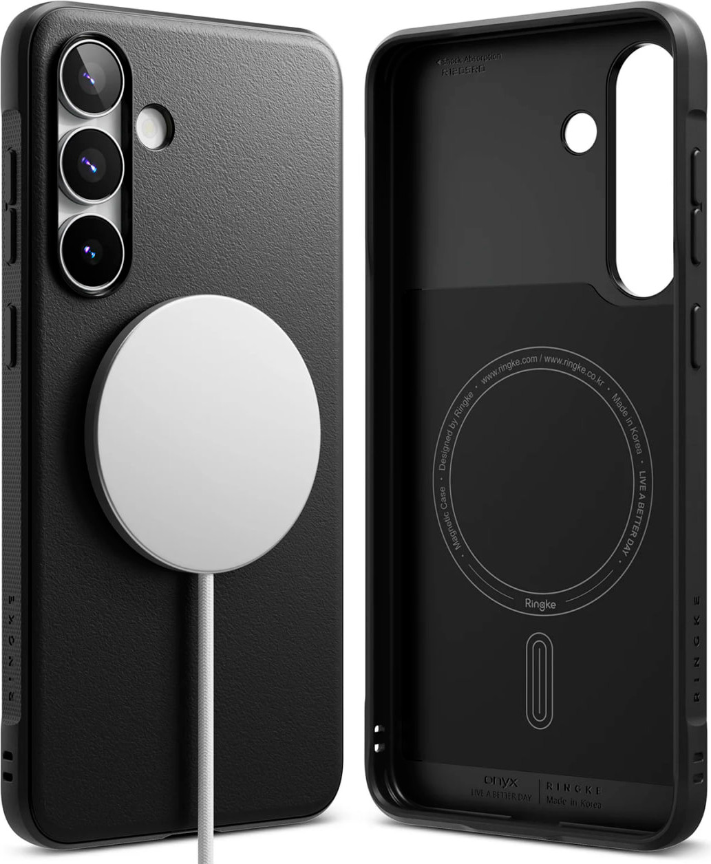 Чехол-накладка Ringke Onyx Magnetic Для Galaxy S25 FE (черный) — фото 1