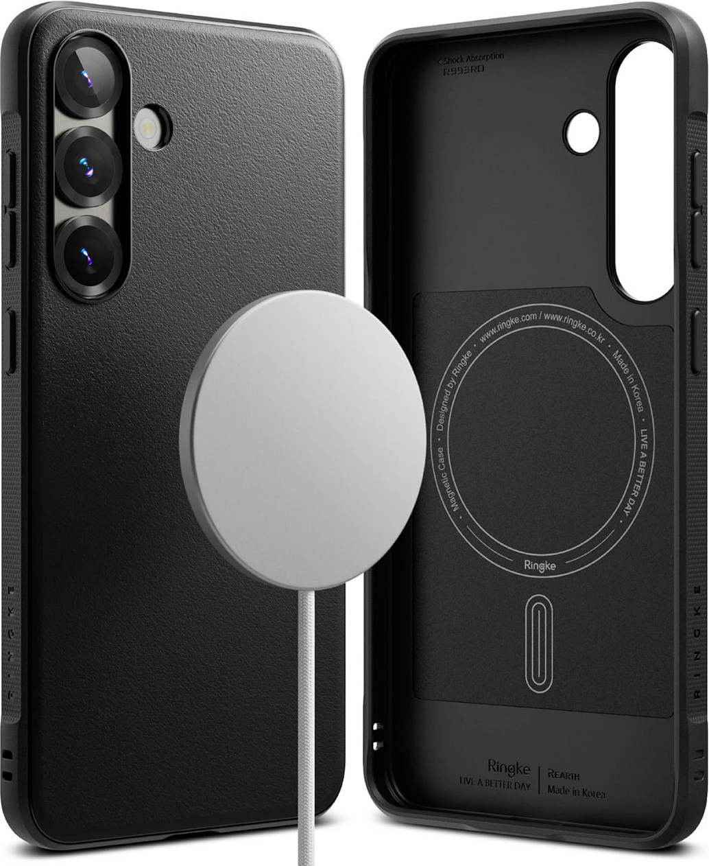 Чехол-накладка Ringke Onyx Magnetic Для Galaxy S25 Plus (черный) — фото 1