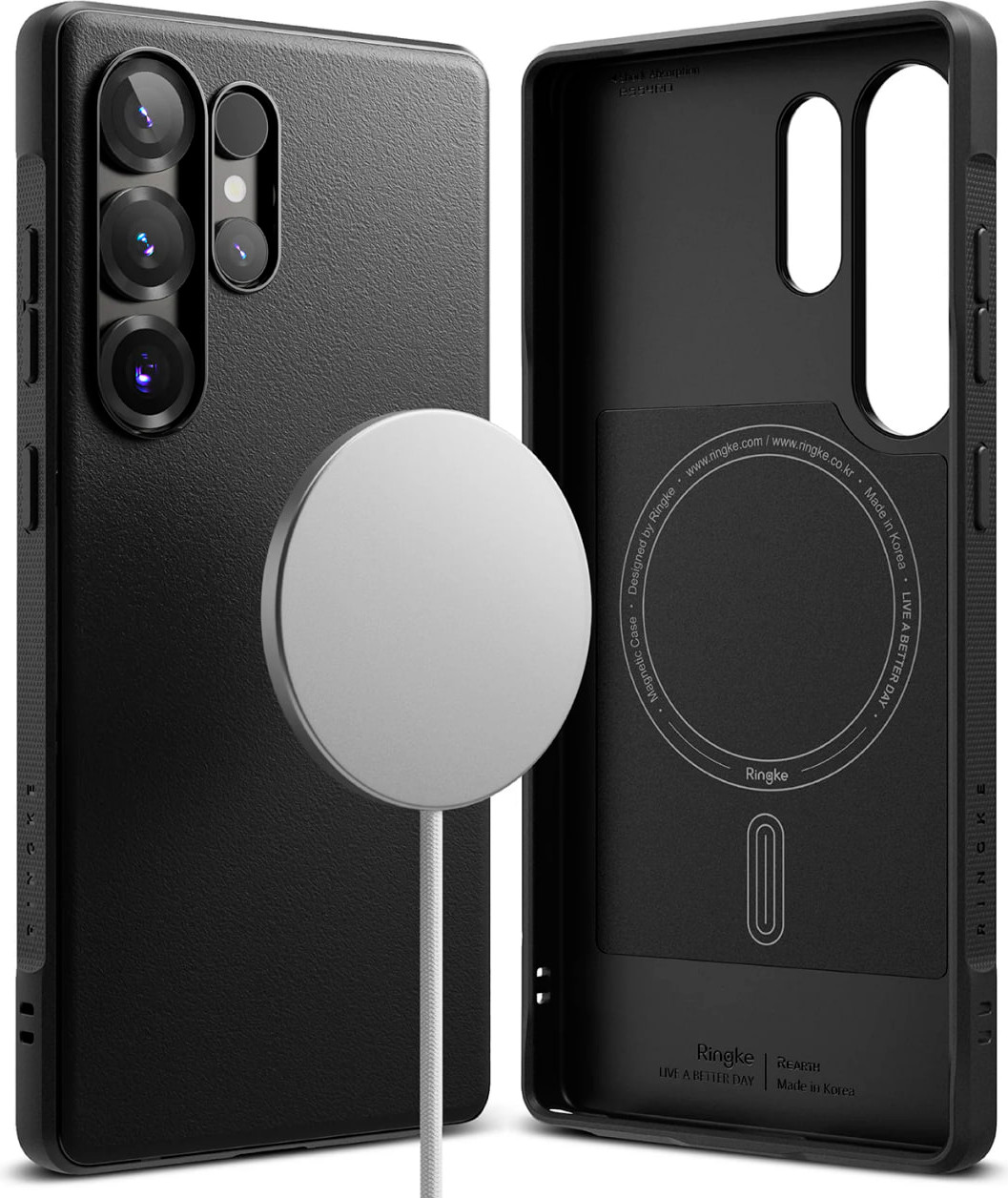 Чехол-накладка Ringke Onyx Magnetic Для Galaxy S25 Ultra (черный) — фото 1
