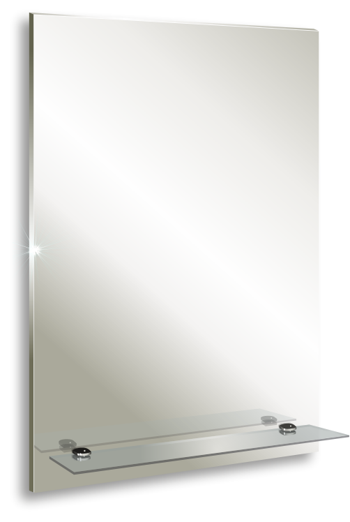 Зеркало Silver Mirrors 39х59 с полкой / 00000418