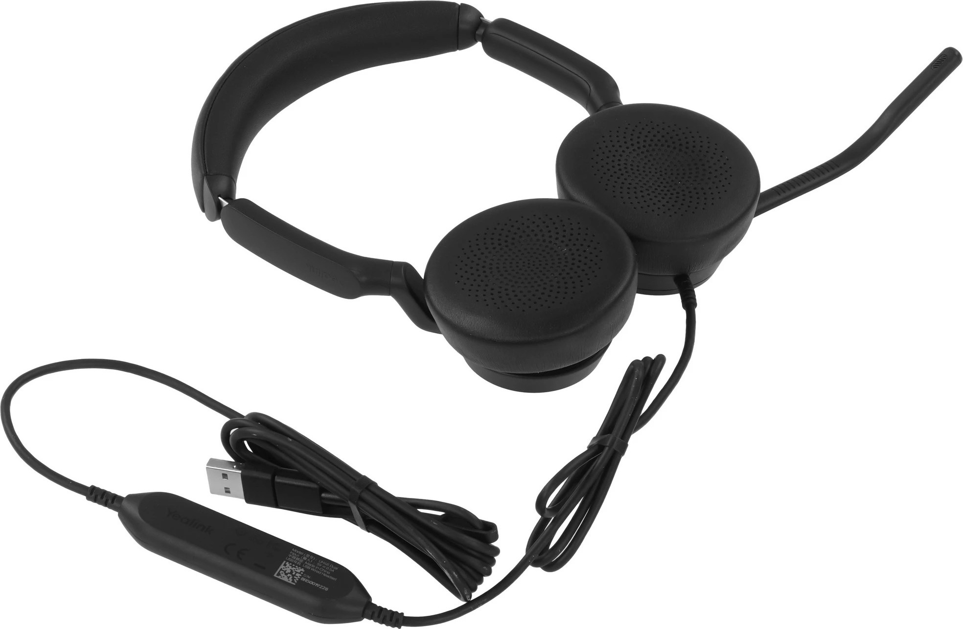 Наушники-гарнитура Yealink UH46 Dual UC USB-C/A (черный) — фото 5