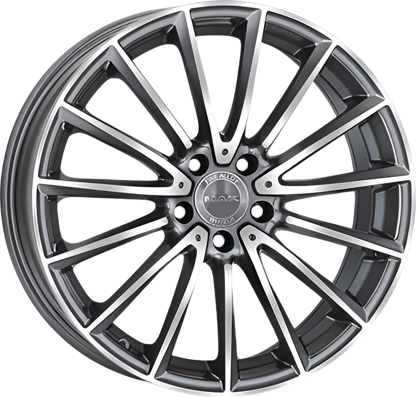 Литой диск MAK Komet 19x9" 5x112мм DIA 66.6мм ET 50мм Gun Met-Mirror Face
