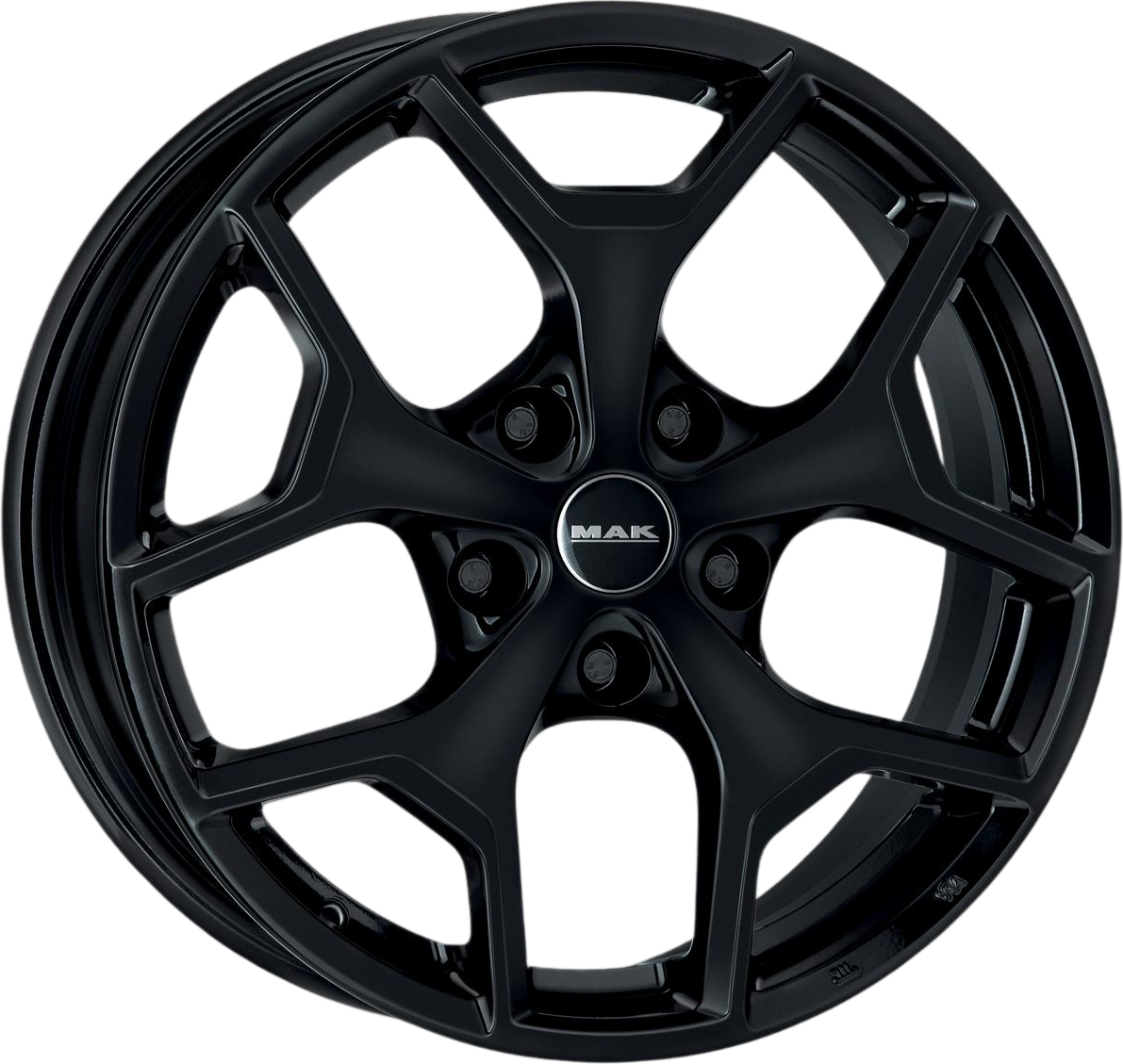 Литой диск MAK Liberty 18x7.5" 5x108мм DIA 72мм ET 39мм Gloss Black