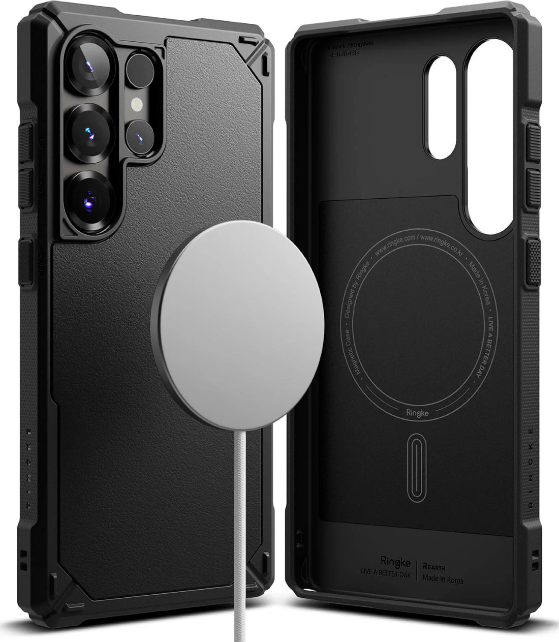 Чехол-накладка Ringke Rugged Gear Magnetic Для Galaxy S25 Ultra (черный)