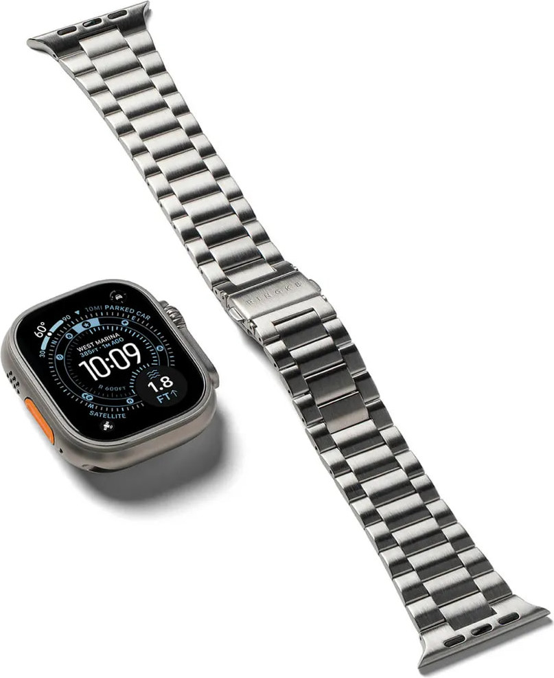 Ремешок для умных часов Ringke Metal One Air для Apple Watch 44/45/46/49мм (серебристый)