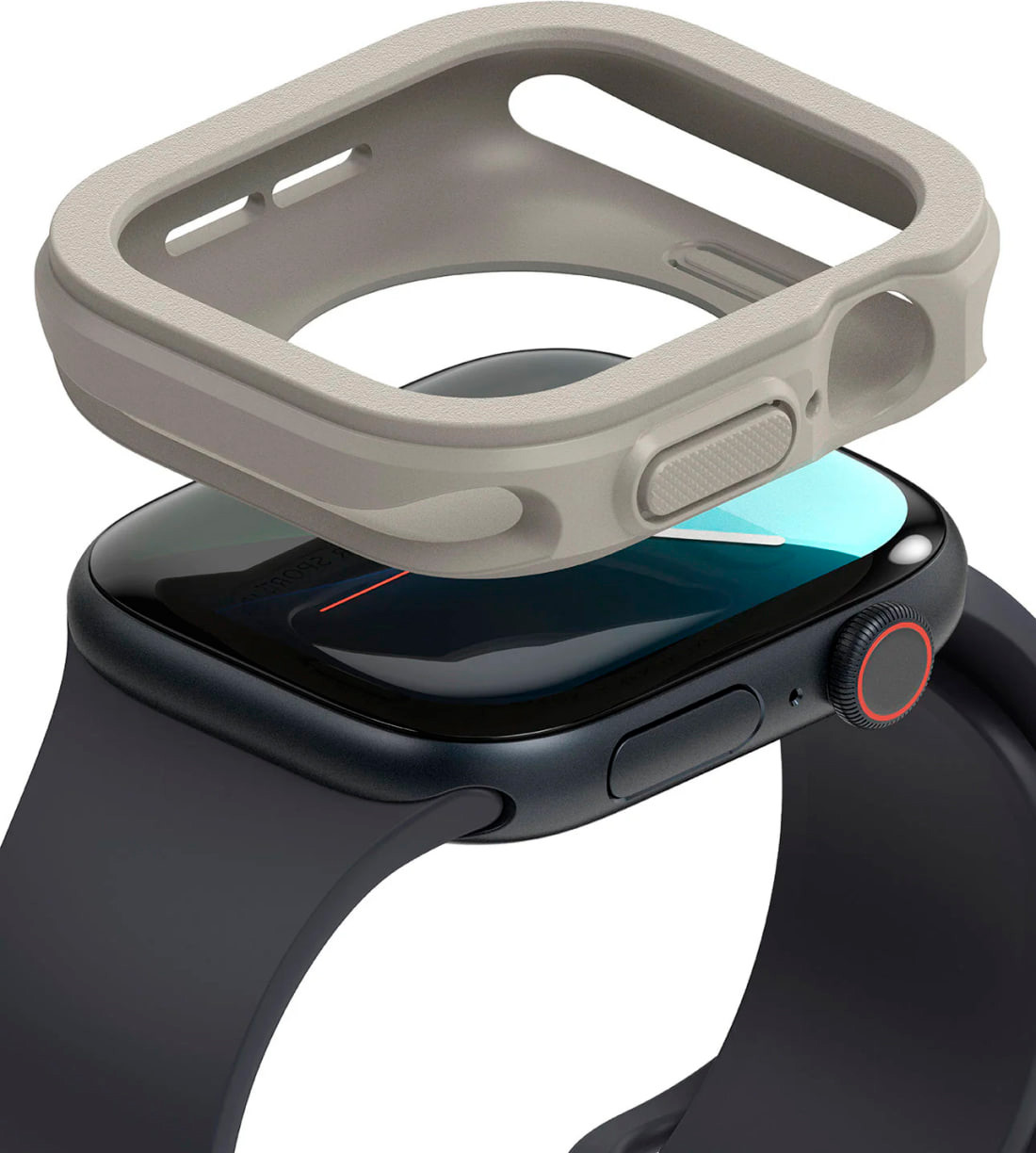 Защитный чехол для умных часов Ringke Air Sports для Apple Watch 11/10 42мм (теплый серый)