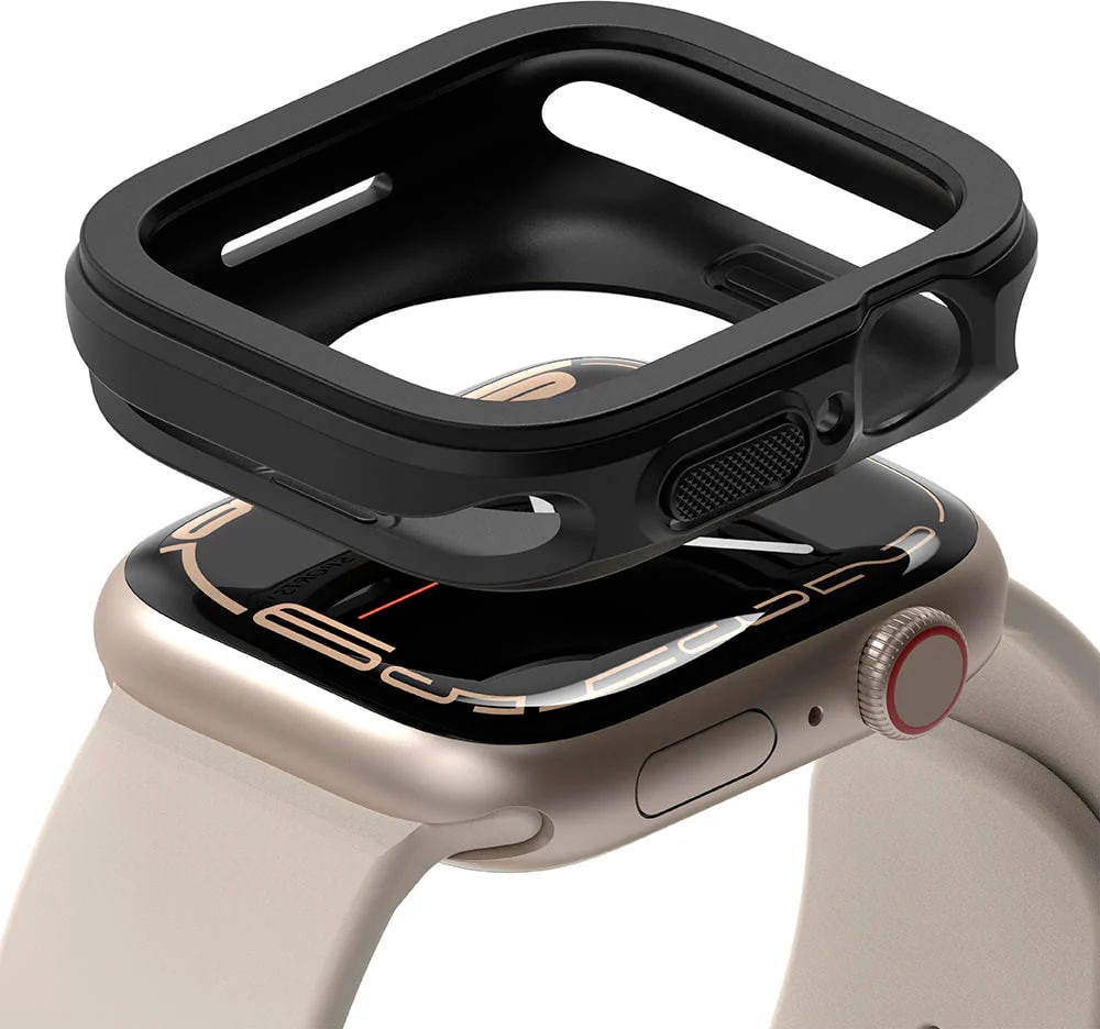 Защитный чехол для умных часов Ringke Air Sports для Apple Watch 9/8/7 45мм SE3/SE2/SE/6/5/4 44мм (черный)