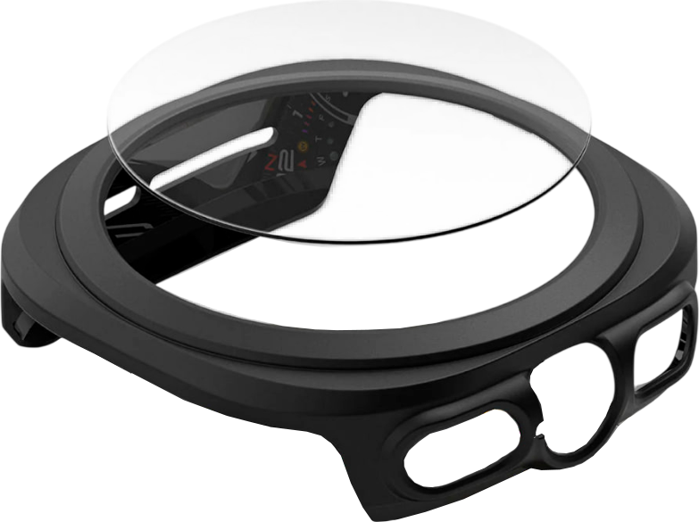 Защитный чехол для умных часов Ringke Slim+Glass для Galaxy Watch Ultra 47мм 2024/2025 (Matte Black)