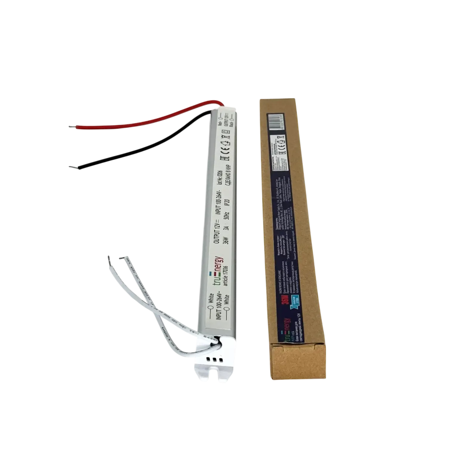 Блок питания для светодиодной ленты Truenergy Block Pencil 12V 36W IP20 / 17131 — фото 4
