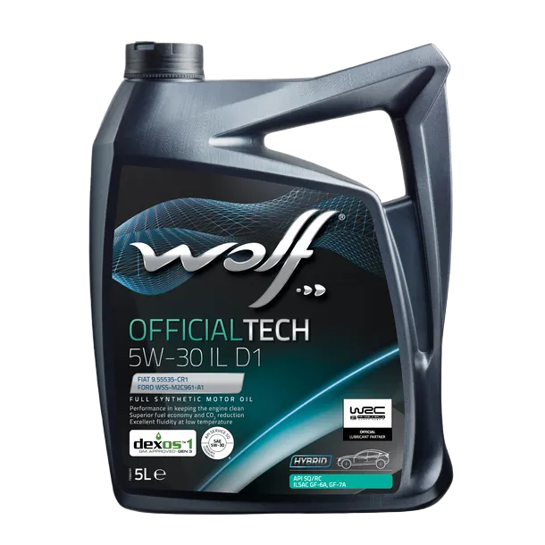 Моторное масло WOLF OfficialTech 5W30 IL D1 / 1054587 (4л)