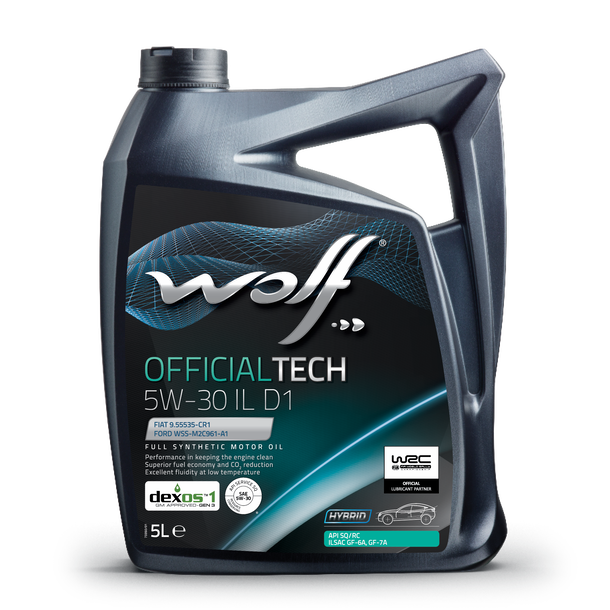 Моторное масло WOLF OfficialTech 5W30 IL D1 / 1054588 (5л)