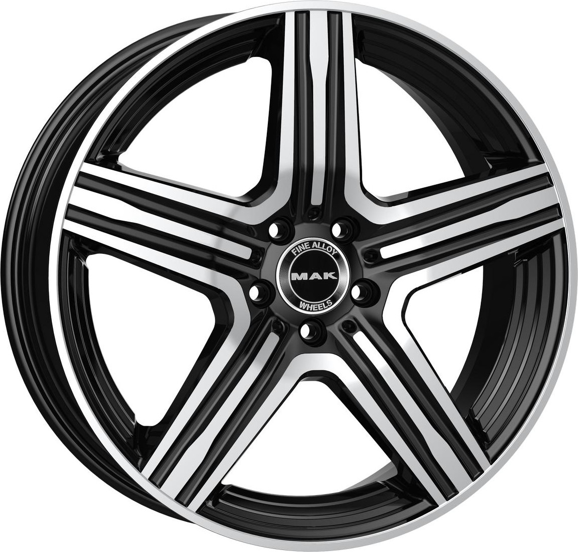 Литой диск MAK Lewis 18x9" 5x112мм DIA 66.6мм ET 30мм Black Mirror