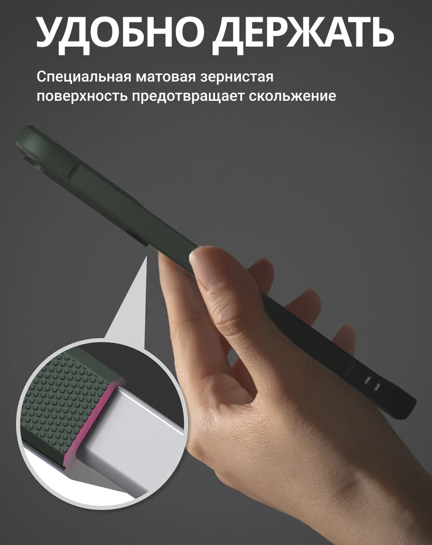 Чехол-накладка Ringke Onyx Для Galaxy S25 FE (Dark Green) — фото 4