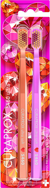Набор зубных щеток Curaprox Ultrasoft d 0.10 мм Duo Love 2026 (2шт)