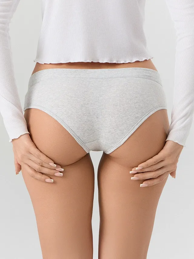 Комплект женских трусов Mark Formelle 412491-3 (р.110, серый меланж 4306-А-1) — фото 6