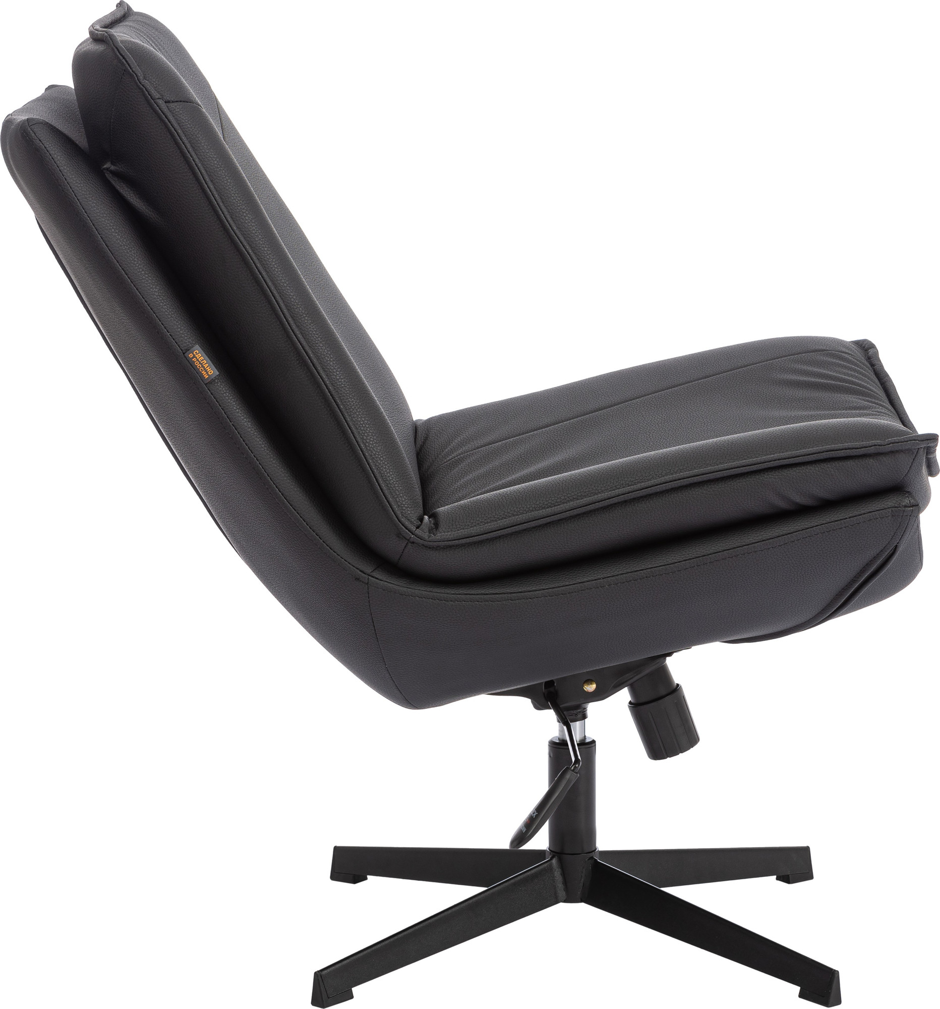 Кресло мягкое Tetchair Cosmo (экокожа Sharp черный) — фото 3