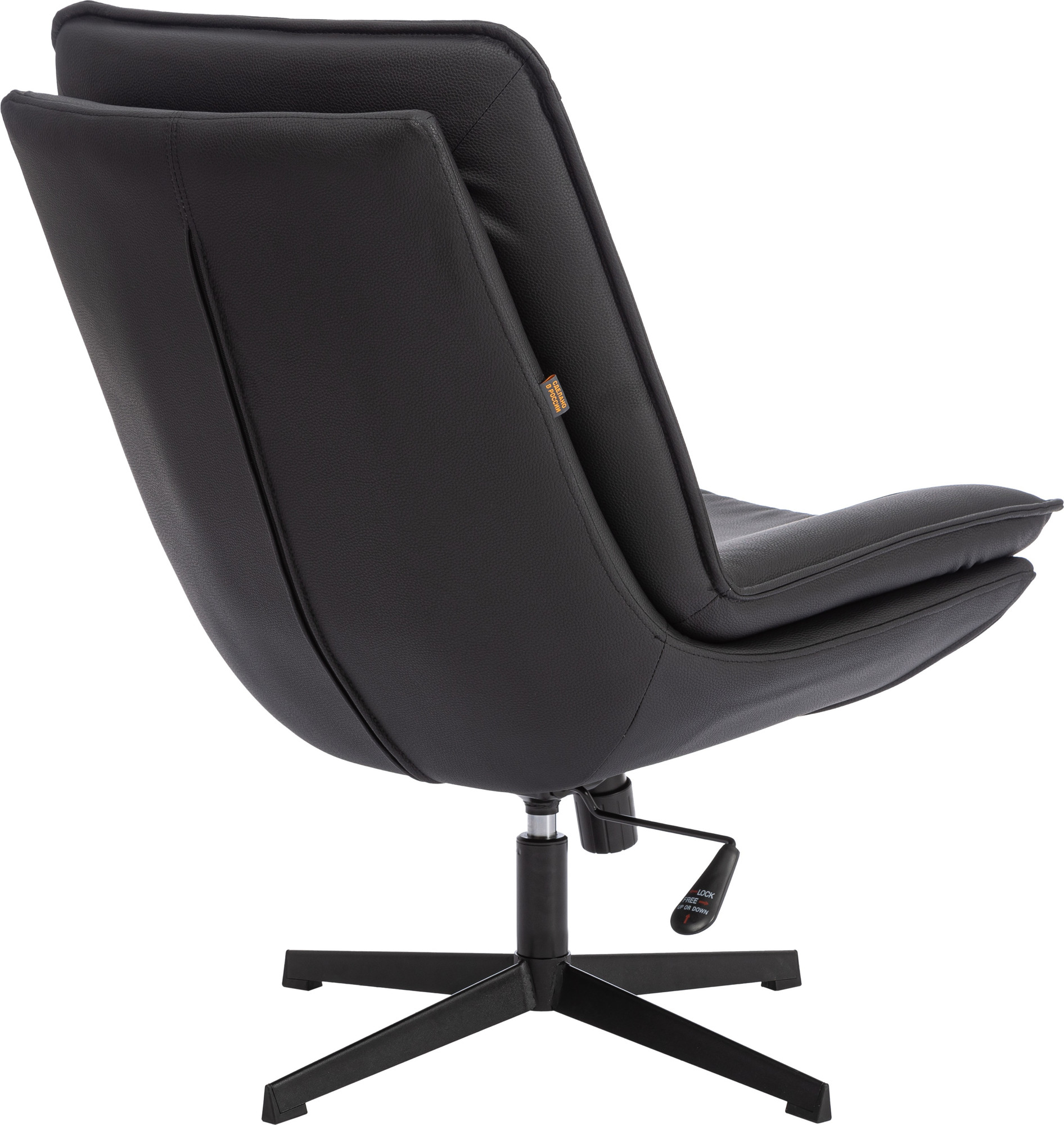 Кресло мягкое Tetchair Cosmo (экокожа Sharp черный) — фото 4