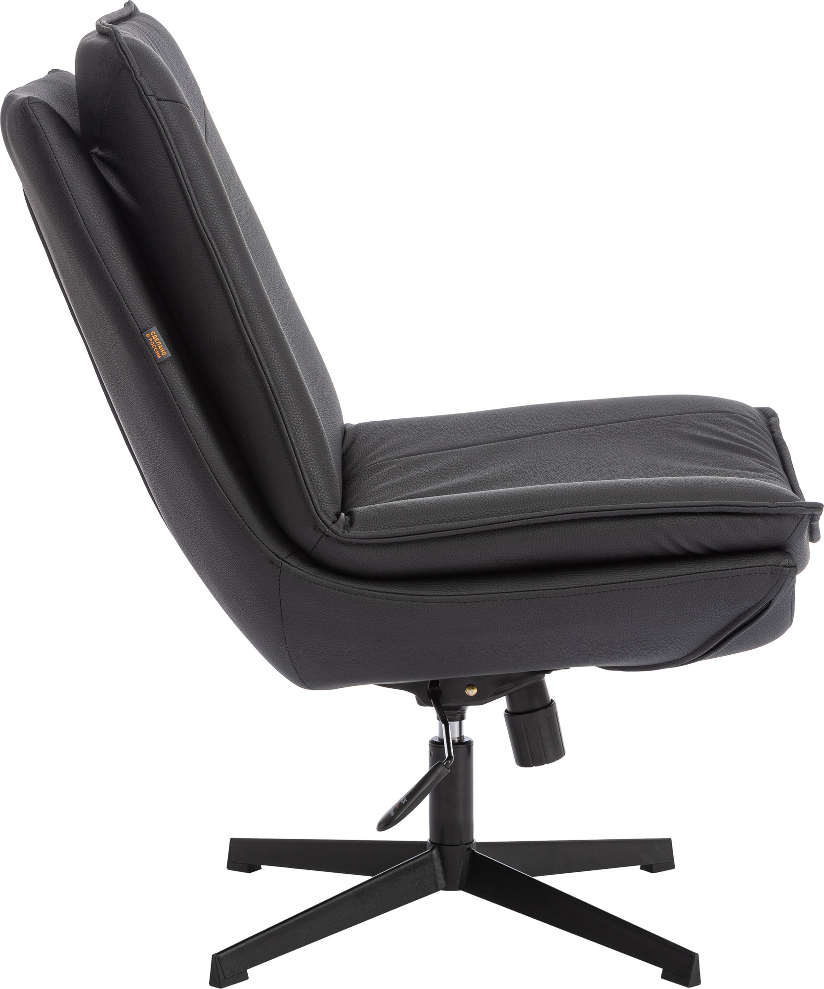 Кресло мягкое Tetchair Cosmo (экокожа Sharp черный) — фото 2