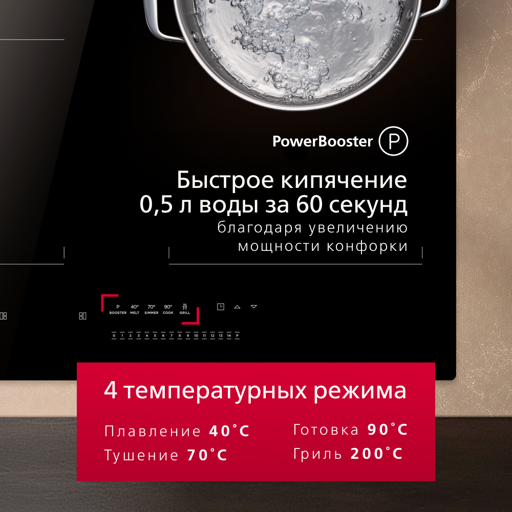 Индукционная варочная панель Hansa BHI67906 — фото 4