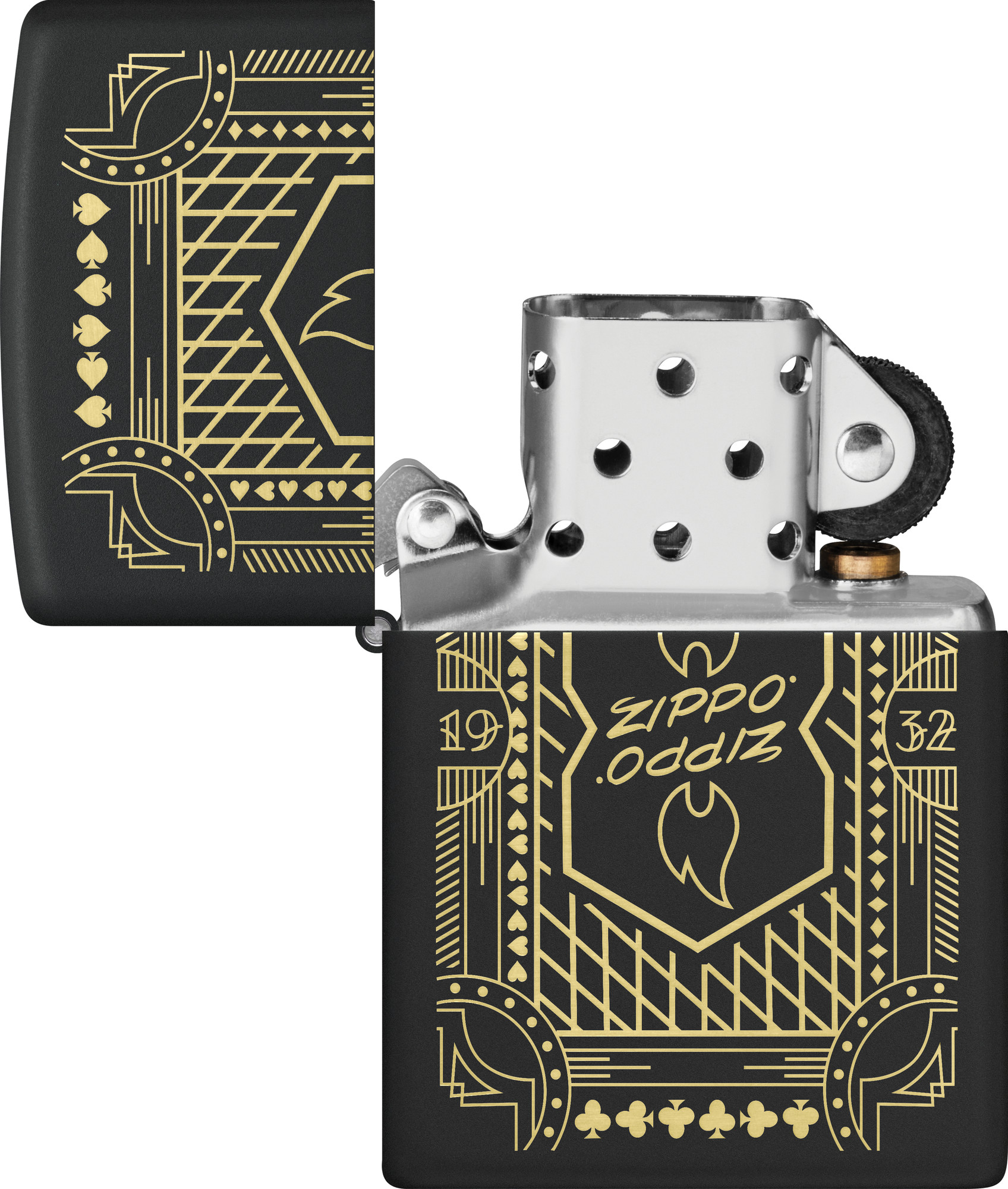 Зажигалка Zippo Lines Design / 46483 (черный) — фото 3