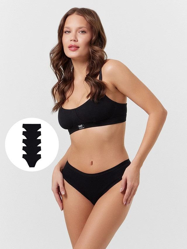 Комплект женских трусов Mark Formelle 412246H-5 (р.94, черный) — фото 5