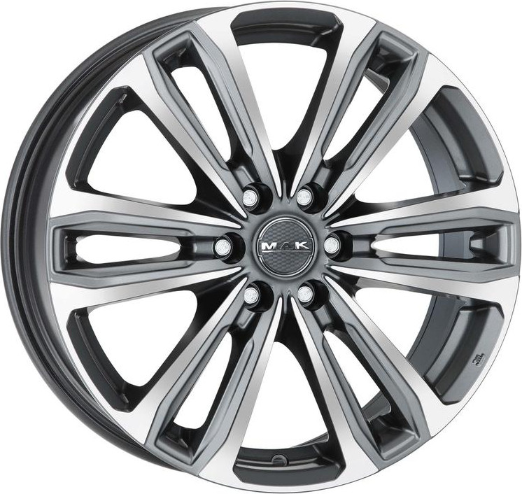 Литой диск MAK Safari 6 18x8" 6x139.7мм DIA 100.1мм ET 30мм Gun Met-Mirror Face
