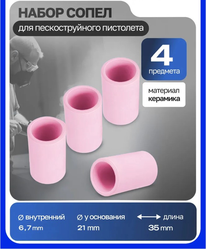 Сопла для пескоструйного пистолета Forsage F-SBDG-P (7415) — фото 4