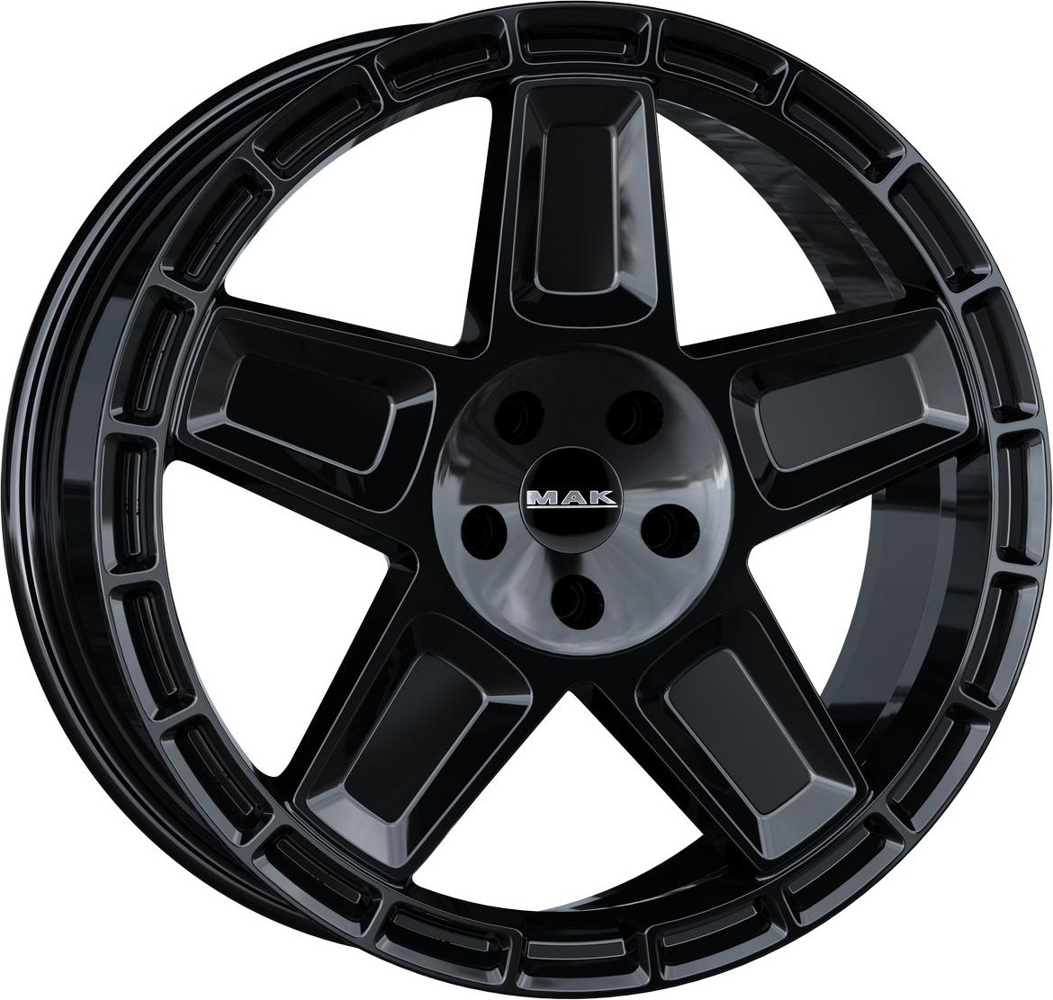 Литой диск MAK Trek 20x9" 6x139.7мм DIA 95.1мм ET 55мм Gloss Black