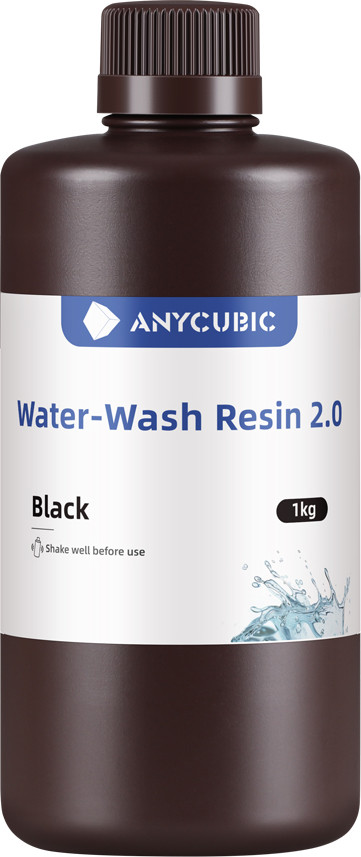 Фотополимерная смола для 3D-принтера Anycubic Water Wash Resin 2.0 SSX2BK-101A (1кг, черный)