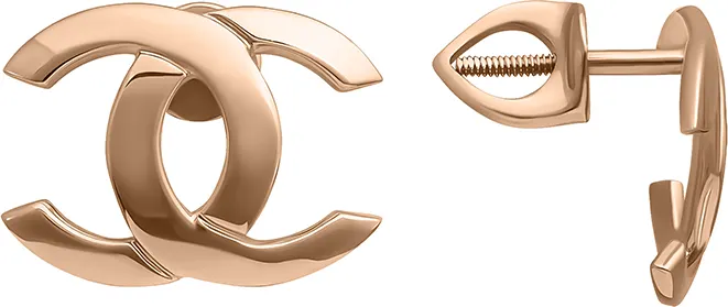 Серьги из красного золота Кристалл CQ13200226773