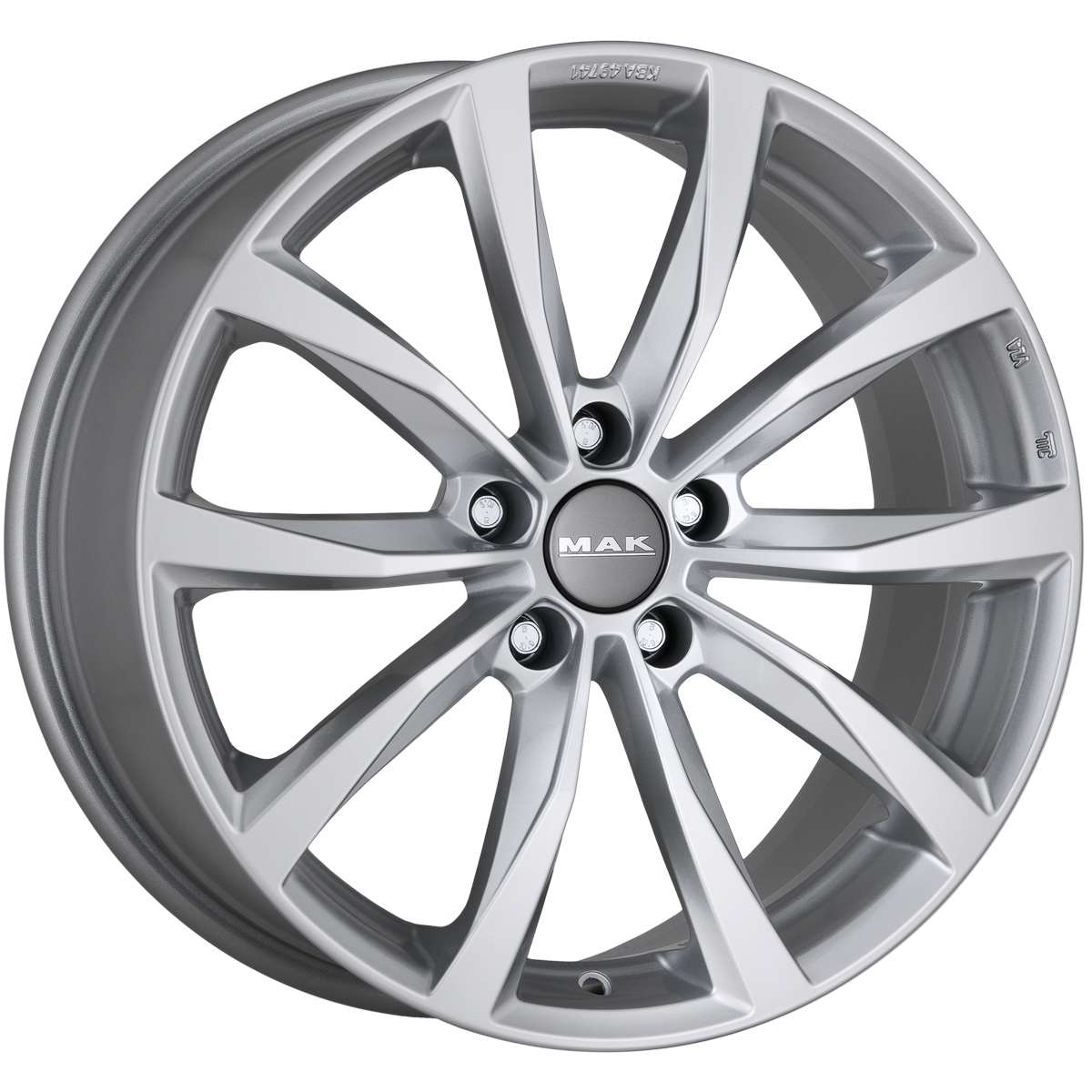 Литой диск MAK Wolf 18x7.5" 5x114.3мм DIA 76мм ET 48мм Silver