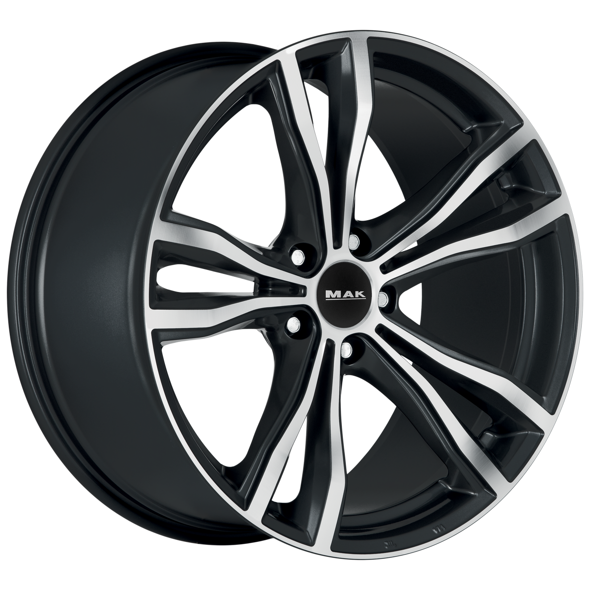 Литой диск MAK X-Mode 19x9" 5x120мм DIA 74.1мм ET 18мм Black Mirror