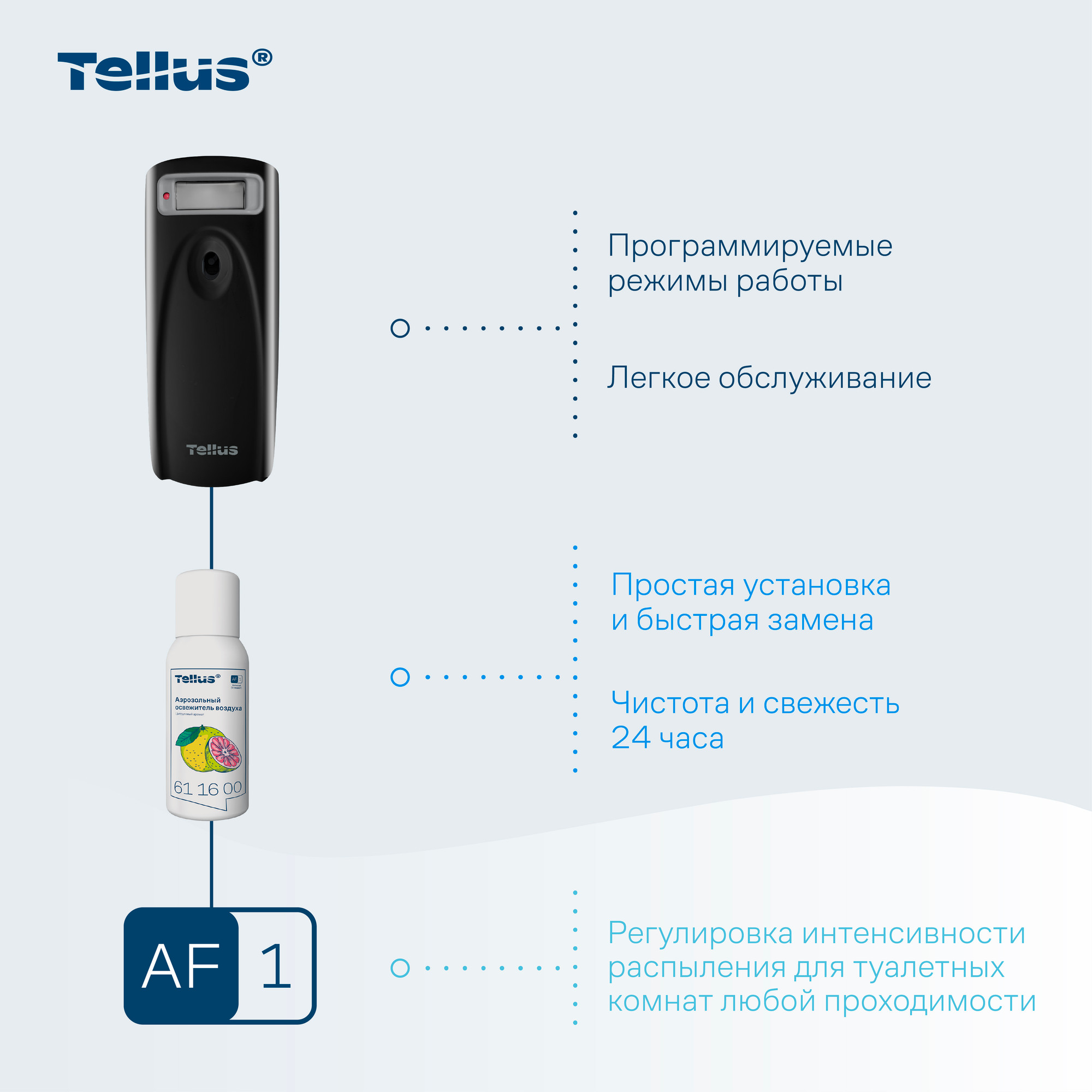 Контейнер для освежителя воздуха Tellus 961108 (черный) — фото 4