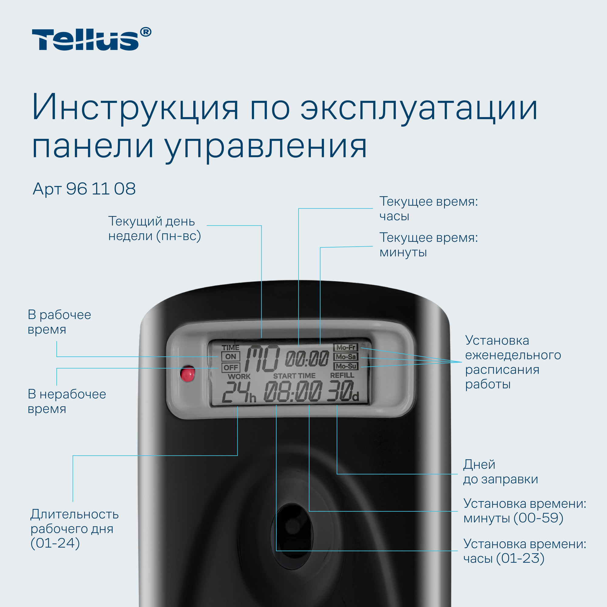 Контейнер для освежителя воздуха Tellus 961108 (черный) — фото 6