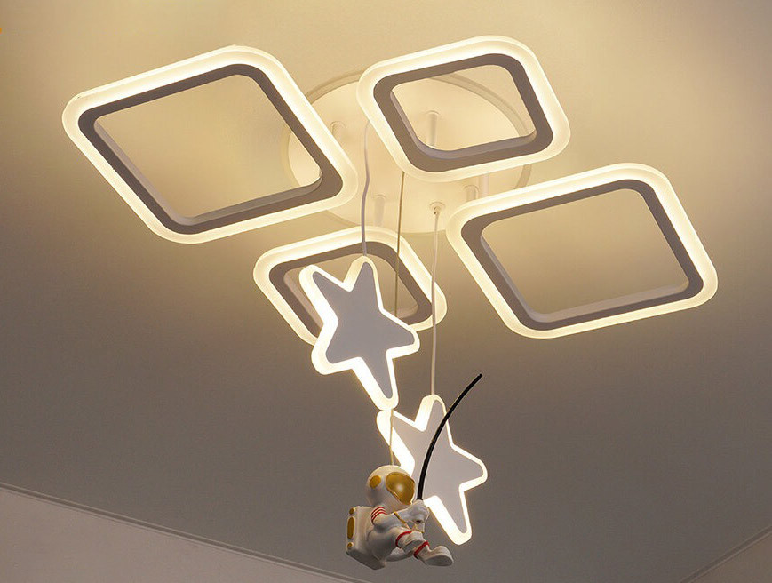 Люстра Estares Kids Oval RGB 85W 7SRZ-APP-630x465x90-WHITE/WHITE-220-IP20 — фото 3