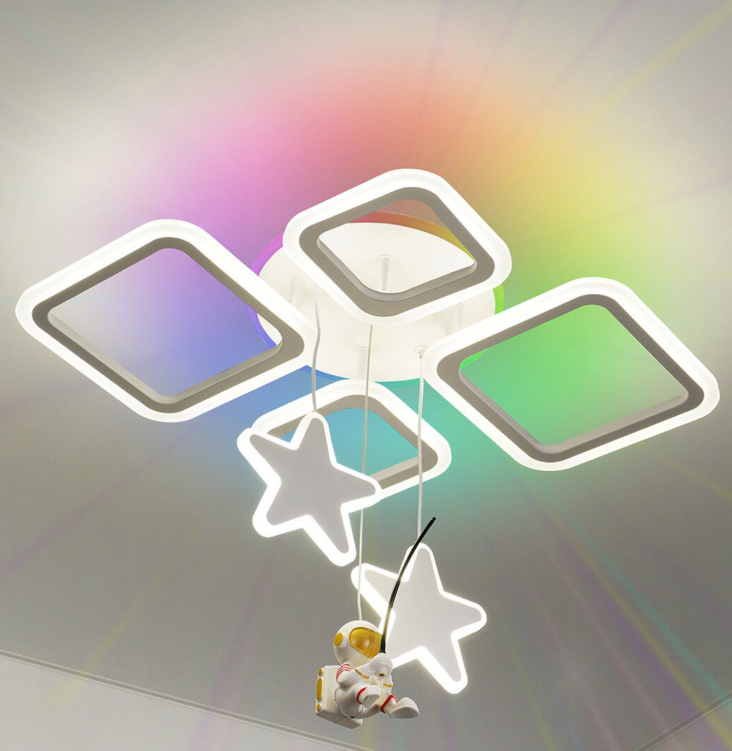 Люстра Estares Kids Oval RGB 85W 7SRZ-APP-630x465x90-WHITE/WHITE-220-IP20 — фото 4