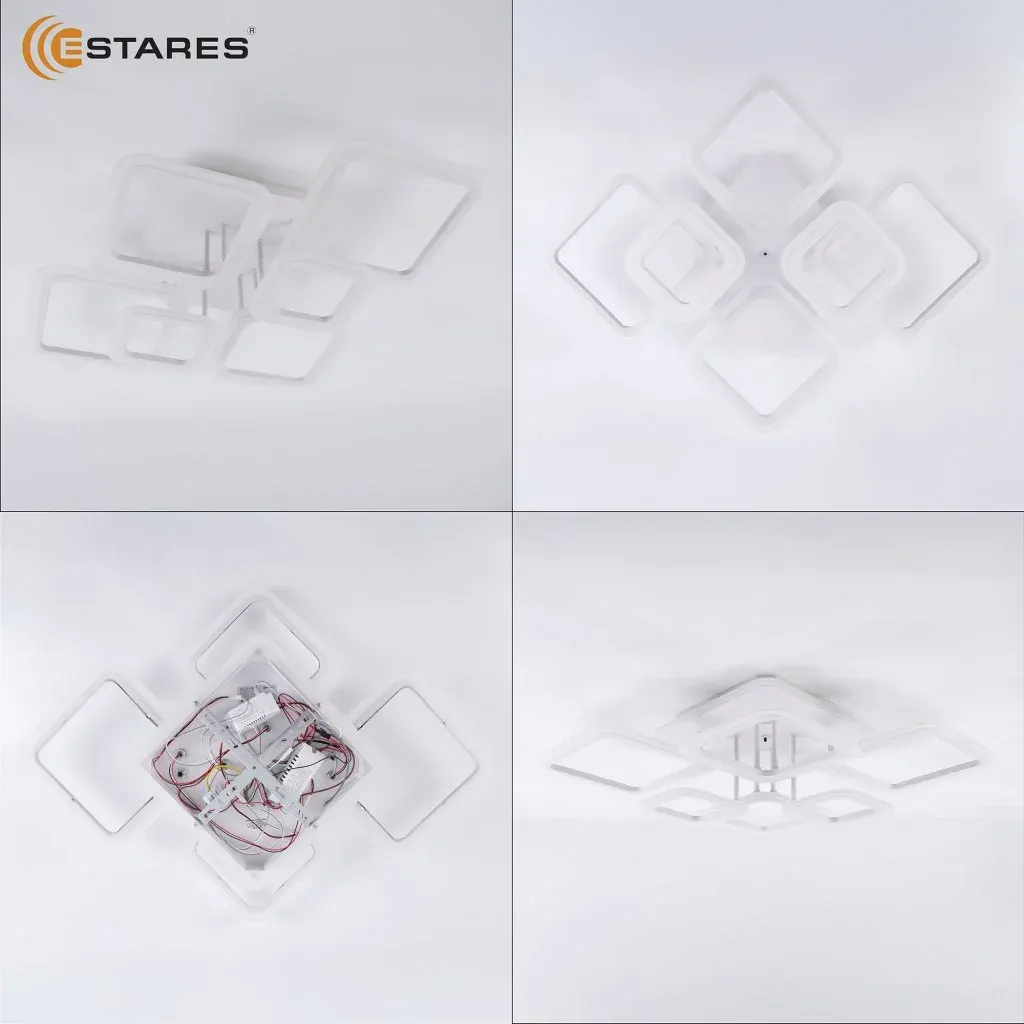 Люстра Estares Oval RGB 110W 7S-IRC-810x600x175-WHITE/WHITE-220-IP20 — фото 5
