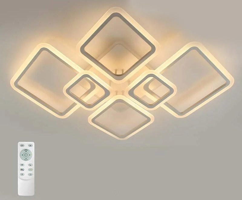 Люстра Estares Oval RGB 180W 7S-APP-960x750x110-WHITE/WHITE-220-IP20