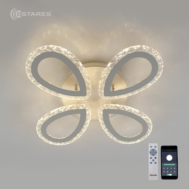 Люстра Estares Agata Ice RGB 54W+15W 4R-APP-501X86-WHITE/CLEAR-220-IP20 — фото 3
