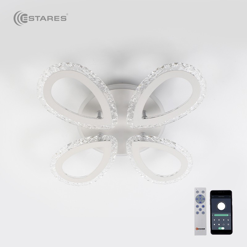 Люстра Estares Agata Ice RGB 54W+15W 4R-APP-501X86-WHITE/CLEAR-220-IP20 — фото 4
