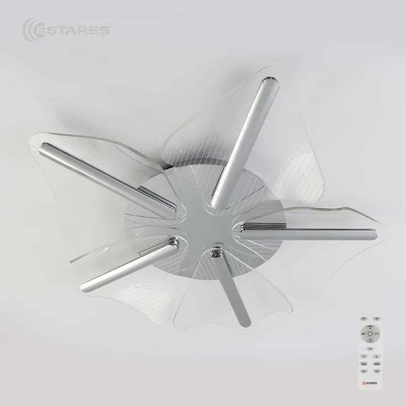 Люстра Estares Lorelea 60W R-RC-600x107-CHROME/CLEAR-220-IP20 — фото 4