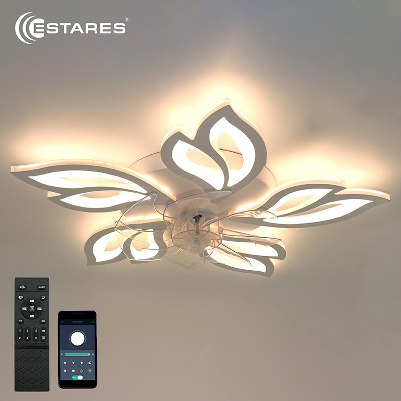 Потолочный светильник с вентилятором Estares Fan Astra 100W+18W 5F-APP-680x120-WHITE/WHITE-220-IP20 — фото 2