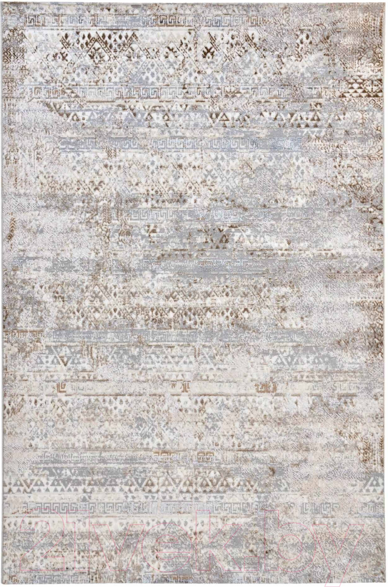 Ковер Radjab Carpet Белла Прямоугольник D057A (1.6x2.3, Cream Shirink/Vizon Fdy)