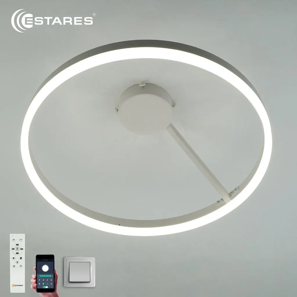 Люстра Estares Milagra 48W R-APP-500x170-WHITE/WHITE-220-IP20 — фото 2