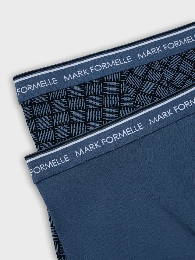 Комплект мужских трусов Mark Formelle 411221-2 (р.86-96, узор на черном/шторм) — фото 3
