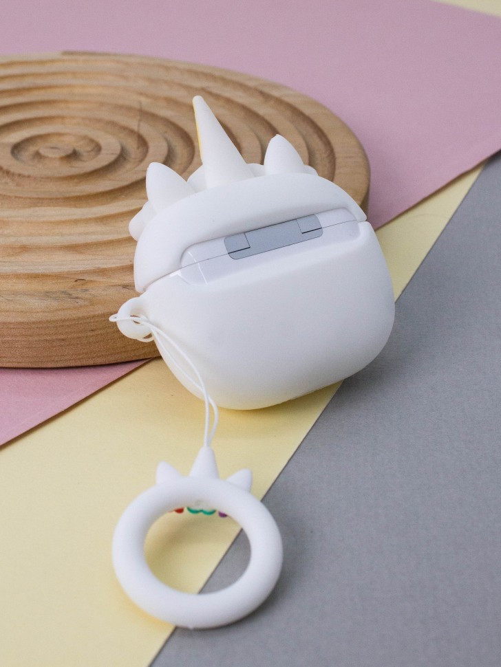 Чехол для наушников ILikeGift для AirPods Pro Unicorn in flowers / T-22 (white) — фото 5