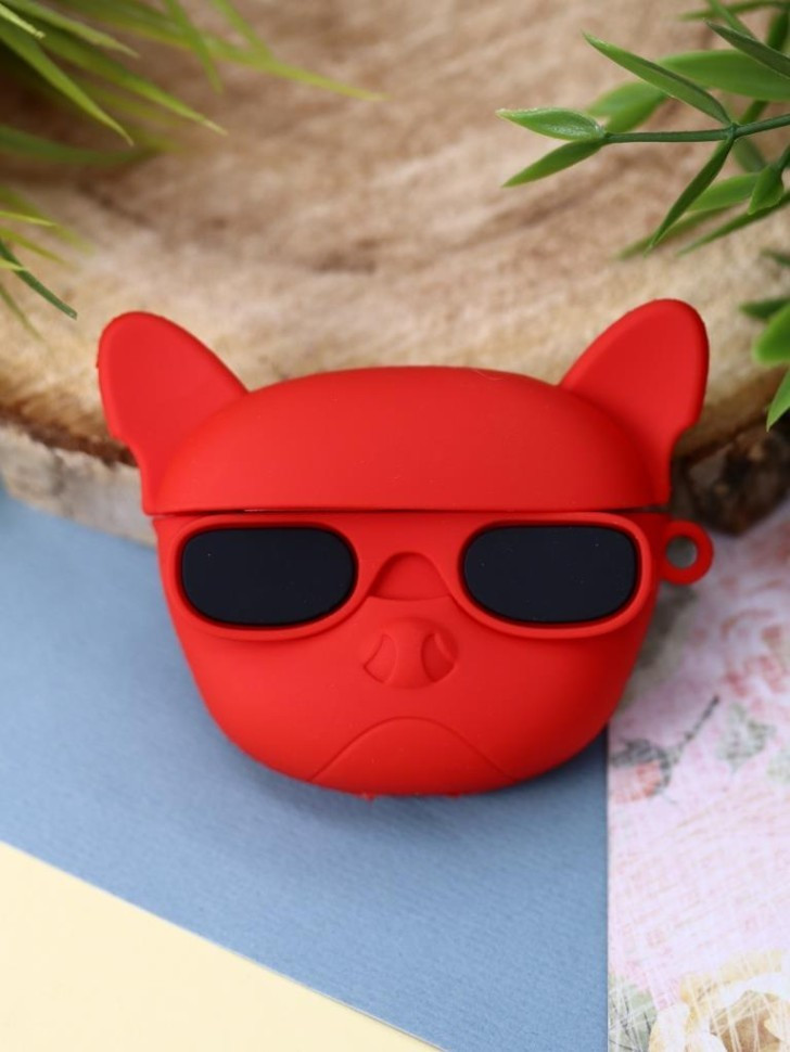 Чехол для наушников ILikeGift для AirPods 3 Cool dog / T-28 (red) — фото 2