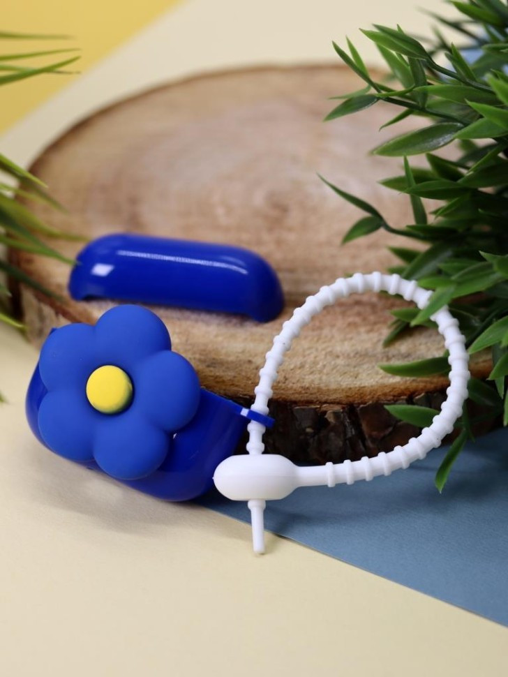 Чехол для наушников ILikeGift для AirPods Pro Flower / T-62 (blue) — фото 5