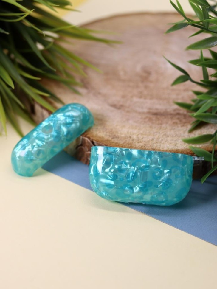 Чехол для наушников ILikeGift для AirPods Pro Sea shell / T-80 (blue) — фото 4